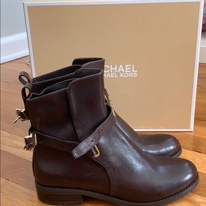 Michael Kors Arley Ankle Boot Dark Chocolate